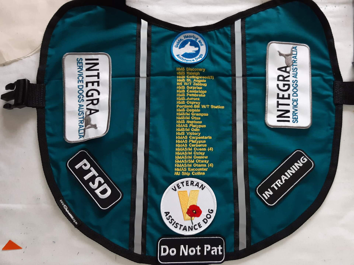 1 Dogs Name Embroidered on coat/vest